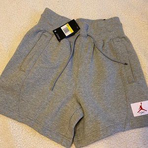 NWT Jordan Women's Fleece Shorts Gray